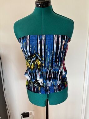 Vintage Wet Seal sequin multicolored elasticated tube top, M